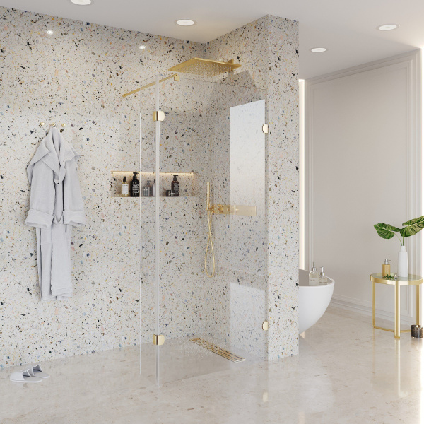 Душевая перегородка Niagara Nova NG-642-12 GOLD 120x195