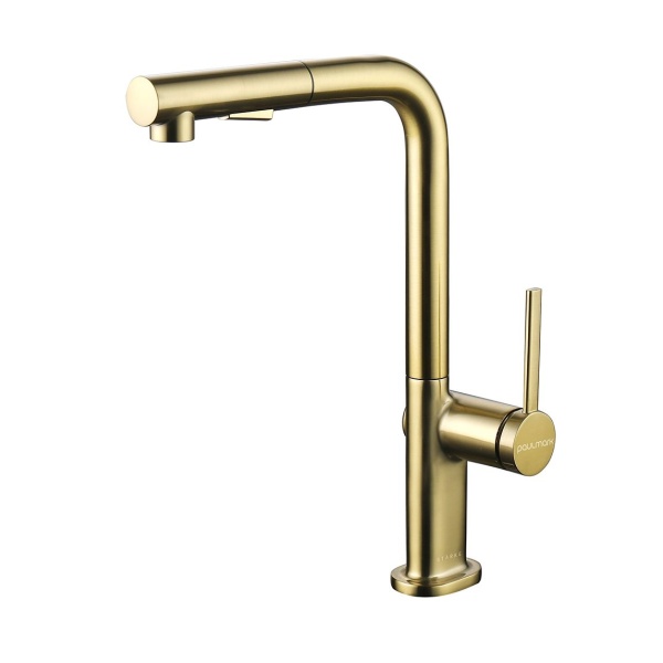 Смеситель для кухни NEO, брашированное золото, Ne214419-BG, Paulmark