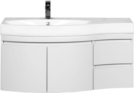 Тумба под раковину Aquanet Опера 115 L белый (2 дверцы 2 ящика)