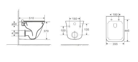Унитаз с инсталляцией WeltWasser MARBERG 410 + ROTBACH 004 GL-WT + MAR 410 SE