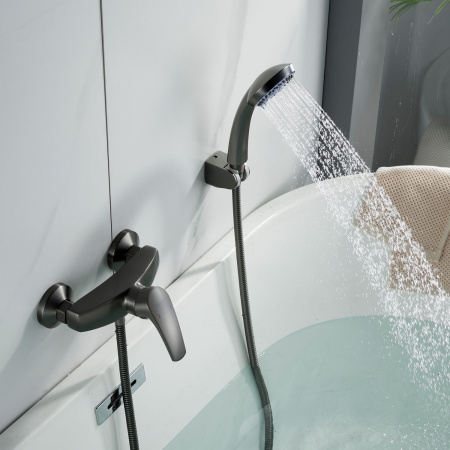 Смеситель для душа Shevanik S5016T, оружейная сталь
