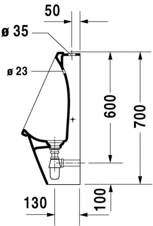 Писсуар Duravit Starck 3 0826250000