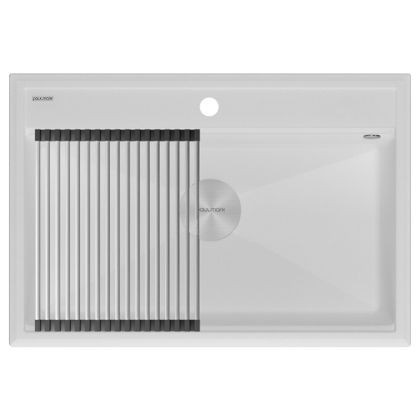 Мойка STEPIA 80, IT-GRANIT, PM117551-WH , белый, 750х510, Paulmark