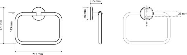 Держатель для полотенца Bemeta Alfa 102502062
