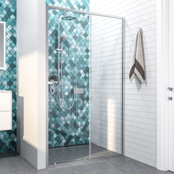 Душевая дверь IDDIS Zodiac глянцевый алюминиевый профиль 120х195 см ZOD6CS2i69