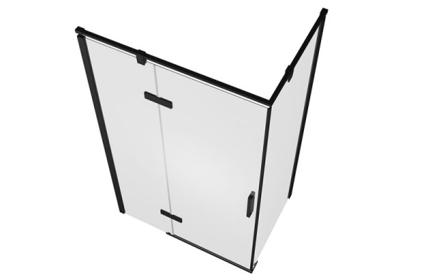 Душевой уголок BRAVAT BLACKLINE L-open 800х1200х1950 BS120.3112AB