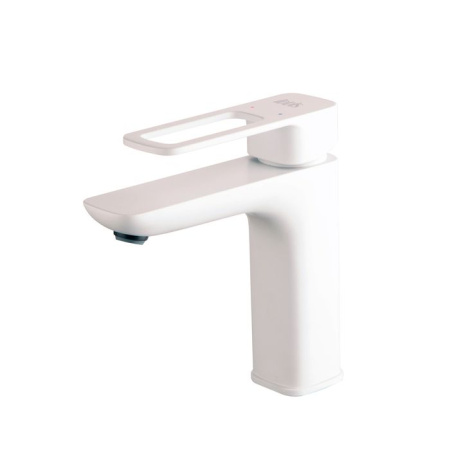 Смеситель для умывальника белый матовый IDDIS Slide SLIWT00i01