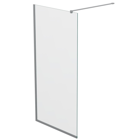 Душевая перегородка ограждение Reflexion RX200100CCR-17 Walk in 200x100см прозрачное закаленное стекло 8мм хромированный профиль