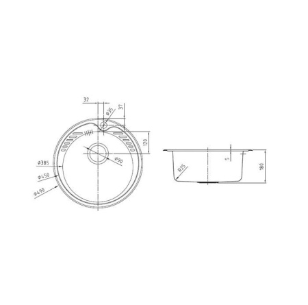 Мойка кухонная из нержавеющей стали IDDIS Suno SUN49S0i77