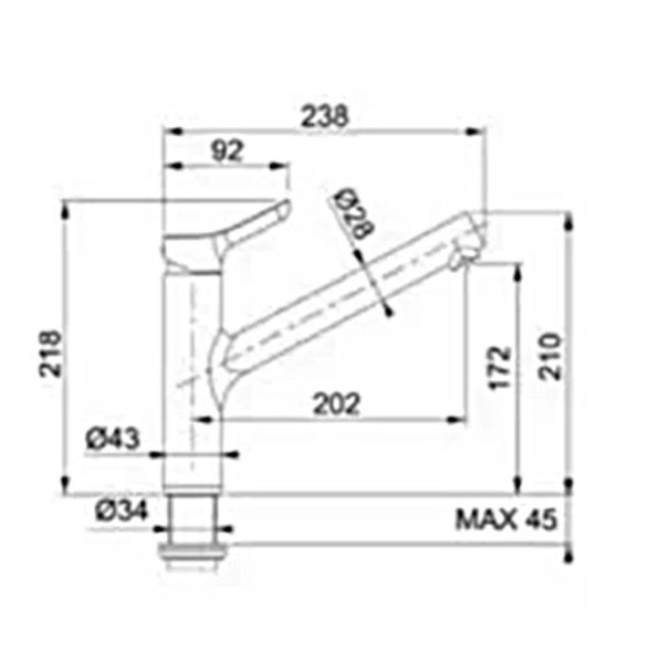 Смеситель для кухни Webert Master MS920102015, хром