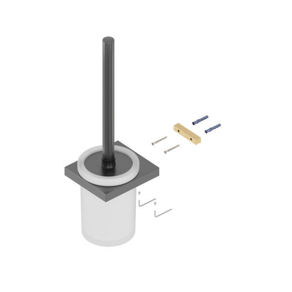 Щетка для туалета Timo Petruma 15261/18 черное золото