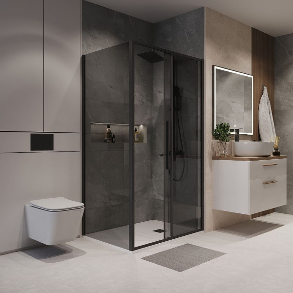 Душевое ограждение Niagara Nova NG-85-14TB-TB100-34 (140*100*195) прямоугольник, двери раздвижные