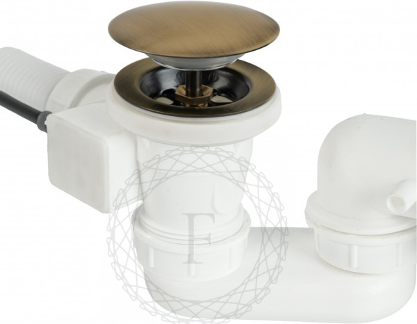 Сифон для ванны полуавтоматический FILARETE FL80 (Бронза)