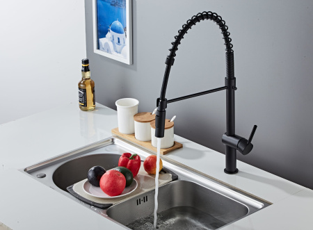 Смеситель для кухонной мойки Laveo Rhea BLD_76SD черный