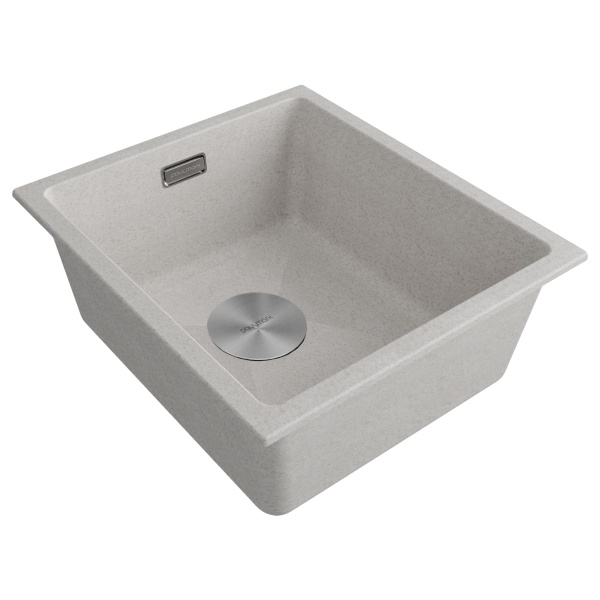 Мойка LUMI 41UNI, IT-GRANIT, LU41-BE, бежевый, 410х460, Paulmark