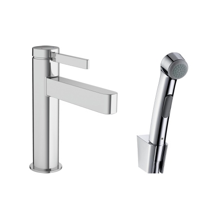 Hansgrohe Finoris Смеситель для раковины. однорычажный. 110 с набором для биде со шлангом 1.60 м хром 76210000