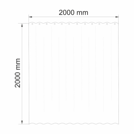 Шторка для ванной WasserKRAFT Lossa SC-81102