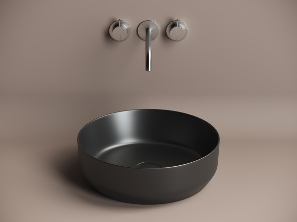 Умывальник Ceramicanova чаша накладная круглая Element 390x390x120мм