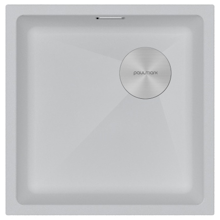 Мойка LUMI 45UNI-SKEW, IT-GRANIT, LU45SK-WH, белый, 455х440, Paulmark