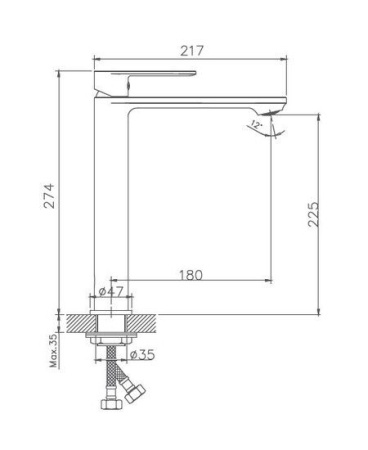 Смеситель для раковины Haiba HB11590-7