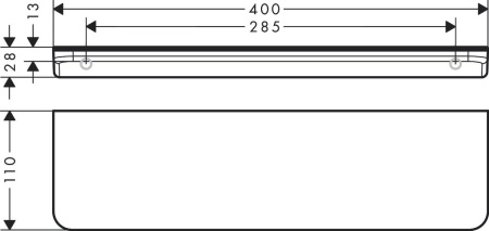 Полка AXOR Universal Circular. матовое золото 42844250
