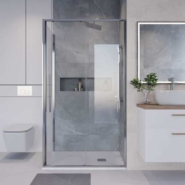 Душевое ограждение Niagara Nova NG-64-13A-A80-34 (130*80*195) прямоугольник, двери раздвижные