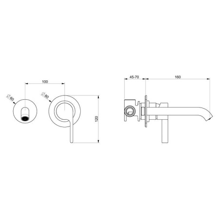 Смеситель для раковины Webert DoReMi DR830606560