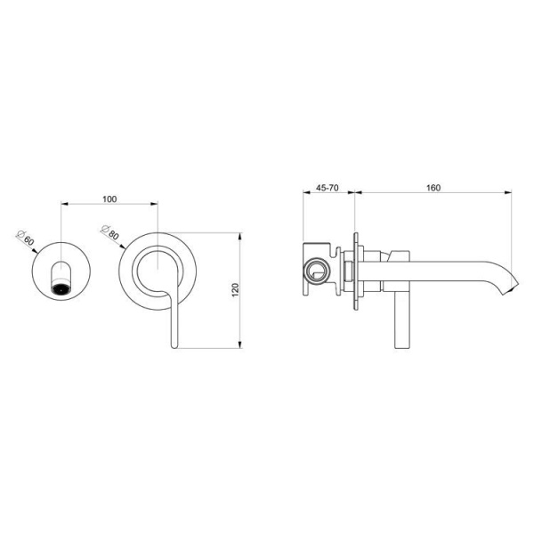 Смеситель для раковины Webert DoReMi DR830606560