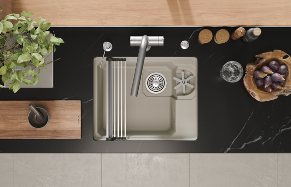 Мойка для кухни Granula Kitchen Space Rinzer 5505RU креман, 55х45 см, прямоугольная