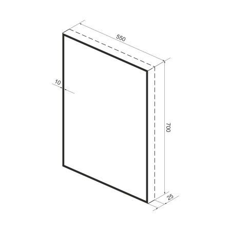Зеркало с фоновой LED-подсветкой Wellsee 7 Rays' Spectrum 172200900