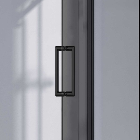 Душевая дверь Комо-Н (Como-N) VDS-4CN160CGB, 1600, черный, стекло тонированное