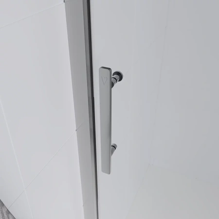 Душевая дверь Veconi Evo 100 CH, 1200x1950, хром, стекло прозрачное