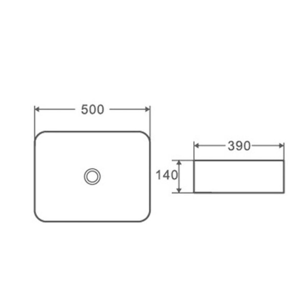 Раковина чаша D&K Berlin DT1431316, белый