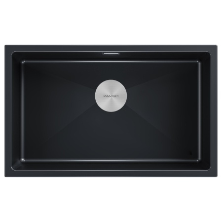 Мойка LUMI 74UNI, IT-GRANIT, LU74-BLM, черный, 740х460, Paulmark