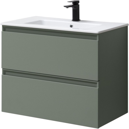 Тумба с раковиной Allen Brau Eclipse 80 1.E1002.CGM олива матовый