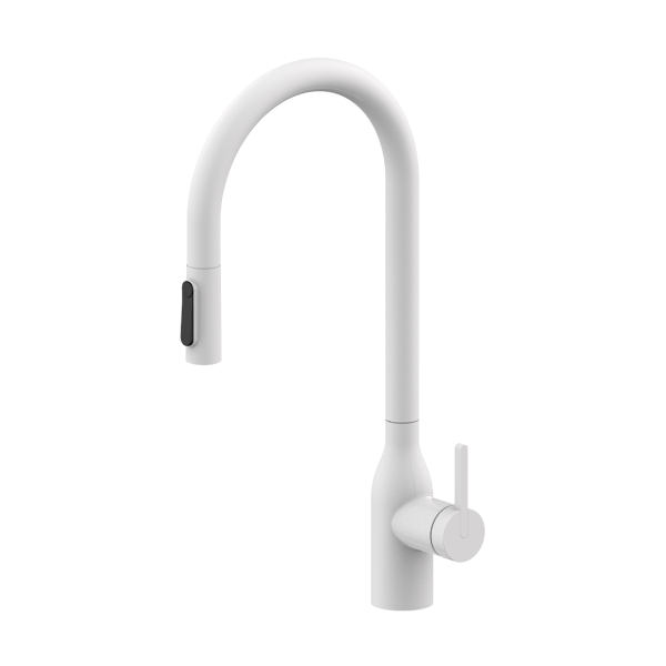 Смеситель для кухни UNIVERSAL, белый, Un213880-WH, Paulmark