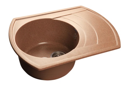 Кухонная мойка GranFest RONDO R-650L терракот
