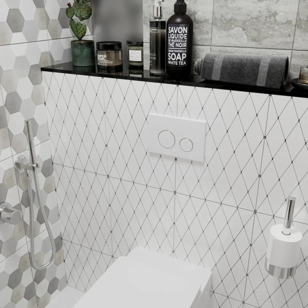 Комплект для подвесного унитаза 5 в 1 Lavinia Boho Relfix 77020052