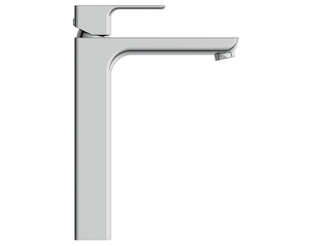 Смеситель для раковины Cersanit GEO высокий однорычажный клик клак, 63043