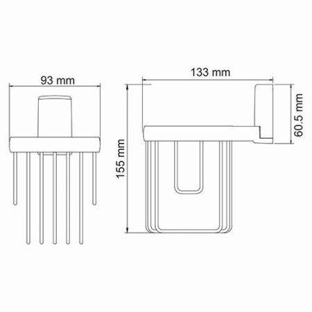 Держатель освежителя WasserKRAFT Leine K-5045