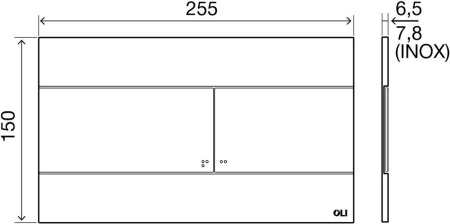 Инсталляция OLI 80 механическая + Панель слива SLIM, хром глянец, OLI 300572mSl00