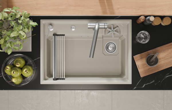 Мойка для кухни Granula Kitchen Space Rinzer 7308R креман, 73х52 см, прямоугольная