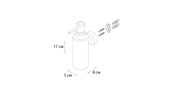 Дозатор для жидкого мыла Fixsen Hotel FX-31012B