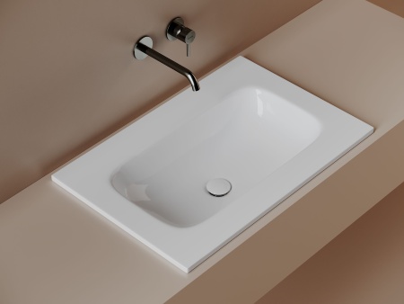 Раковина накладная мебельная Ceramicanova Грация (Grace) 710x457x137 без отв. под смеситель, белый CN7031wx