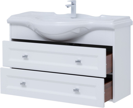 Тумба под раковину Aquanet Монте 85 белый матовый