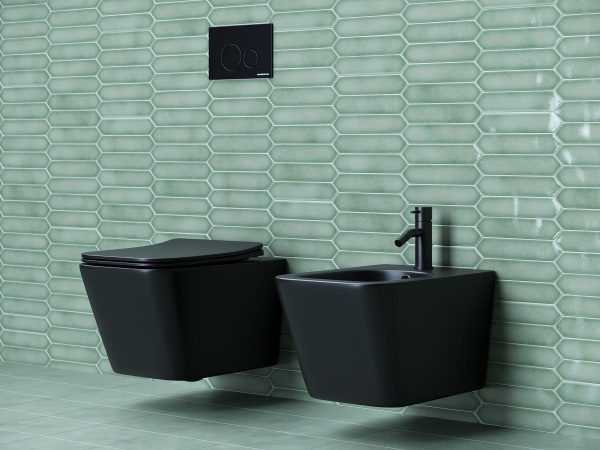 Подвесное биде Ceramicanova Metric, черный матовый, CN3008MB