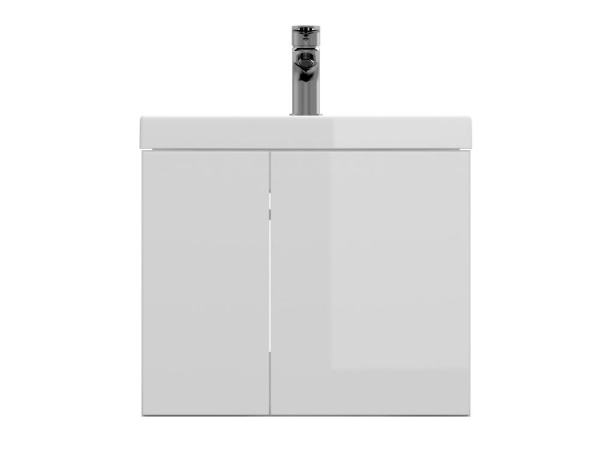 Тумба с умывальником подвесная Cersanit COLOUR 50 с COMO 50 белый, SP-SZ-COL-CM/COL/50 + S-UM-COL50/1-w