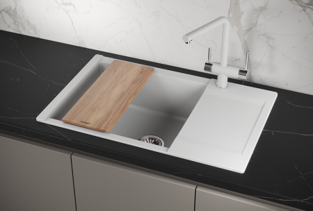 Мойка для кухни Granula Estetica 7807 арктик, 78х50 см, прямоугольная