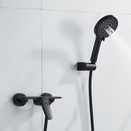 Смеситель для душа Shevanik S4716H, черный