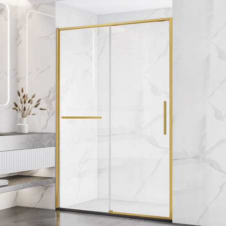 Душевая дверь Vincea Slim Soft VDS-1SS120CLG, 1200, брашированное золото, стекло прозрачное